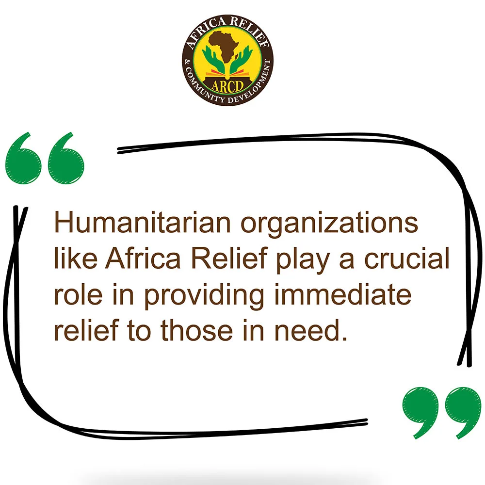 Humanitarian organizations like Africa Relief